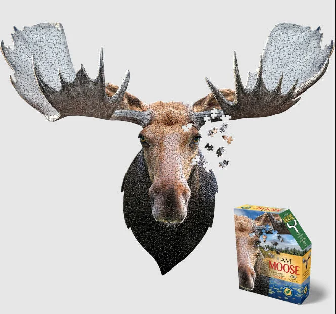 #3006MC I Am Moose Head-Shaped Puzzle - 665 pc.