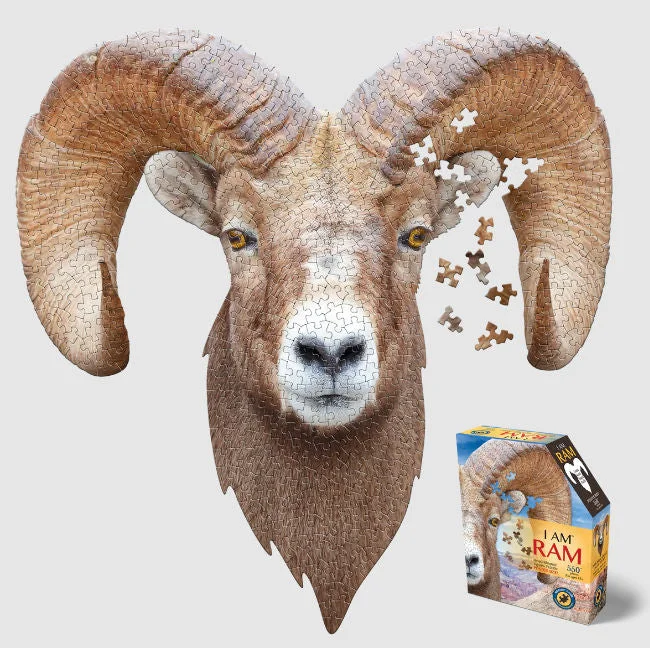 #3015MC I Am Ram Head-Shaped Puzzle, 520 pc.