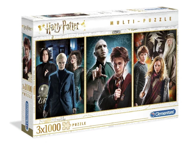 Clementoni Puzzle Harry Potter 3 Pack Puzzle 1000 pieces each