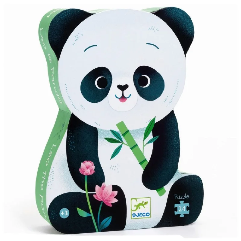 Djeco Silhouette Puzzle - Leo the Panda 24 pieces