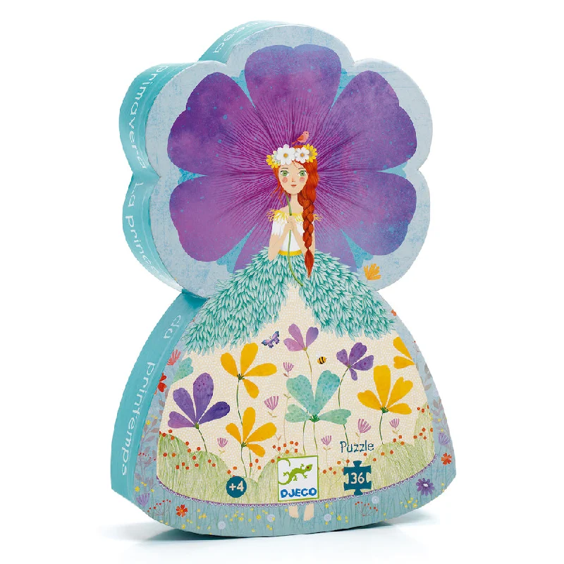 Djeco Silhouette Puzzle Princess of Spring