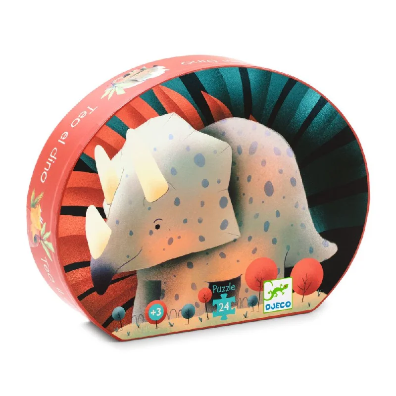 Djeco Silhouette Puzzles - Teo The Dino