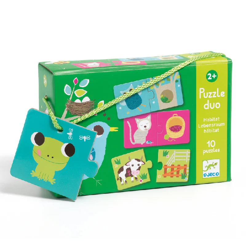 Djeco Educational Toddler Puzzle Duo - Habitat