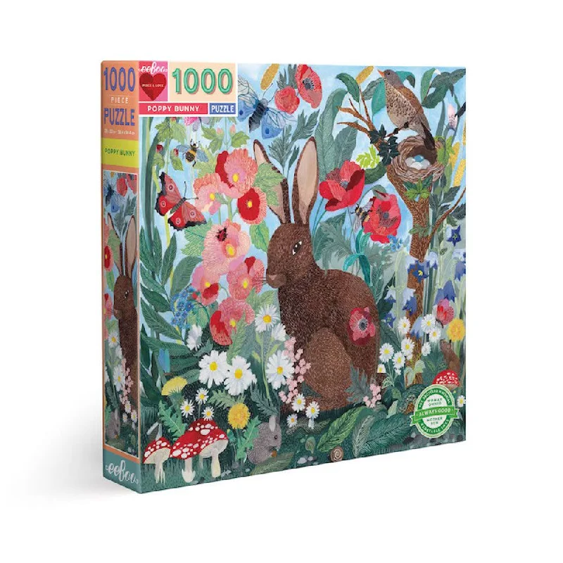 eeBoo 1000 Piece Puzzle - Poppy Bunny