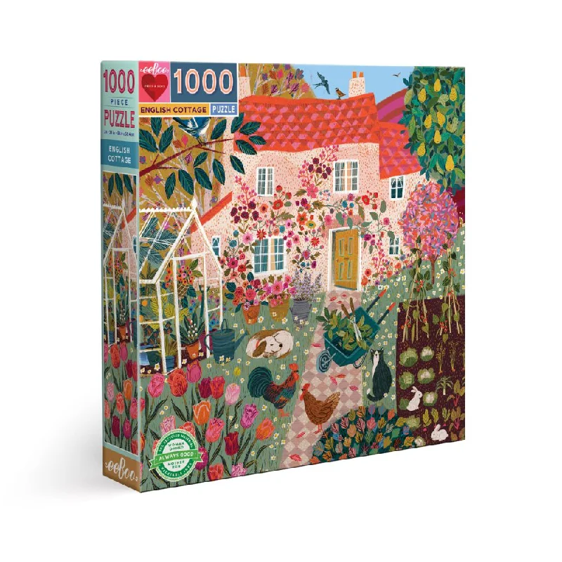 eeBoo English Cottage - 1000 Piece Puzzle