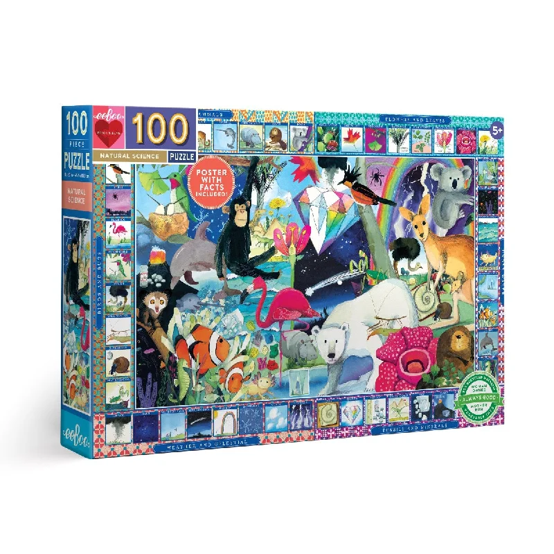 eeBoo Natural Science 100 Piece Puzzle