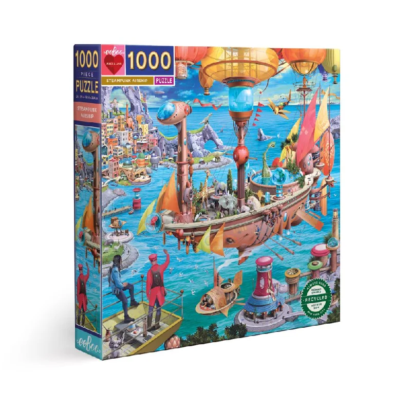 eeBoo Steampunk Airship - 1000 Piece Puzzle