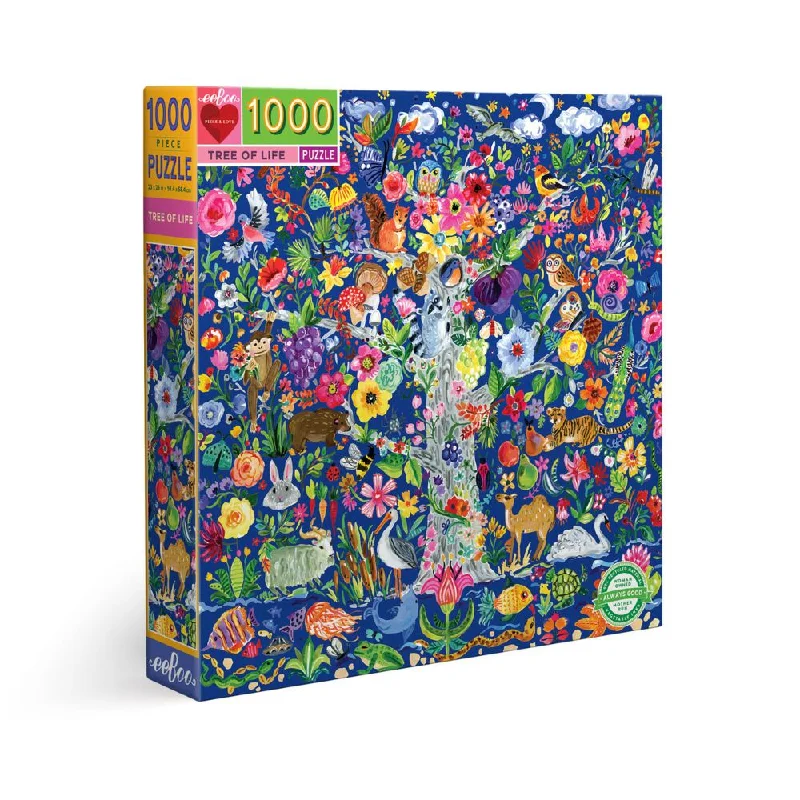 eeBoo Tree of Life 1000 Piece Family Puzzle