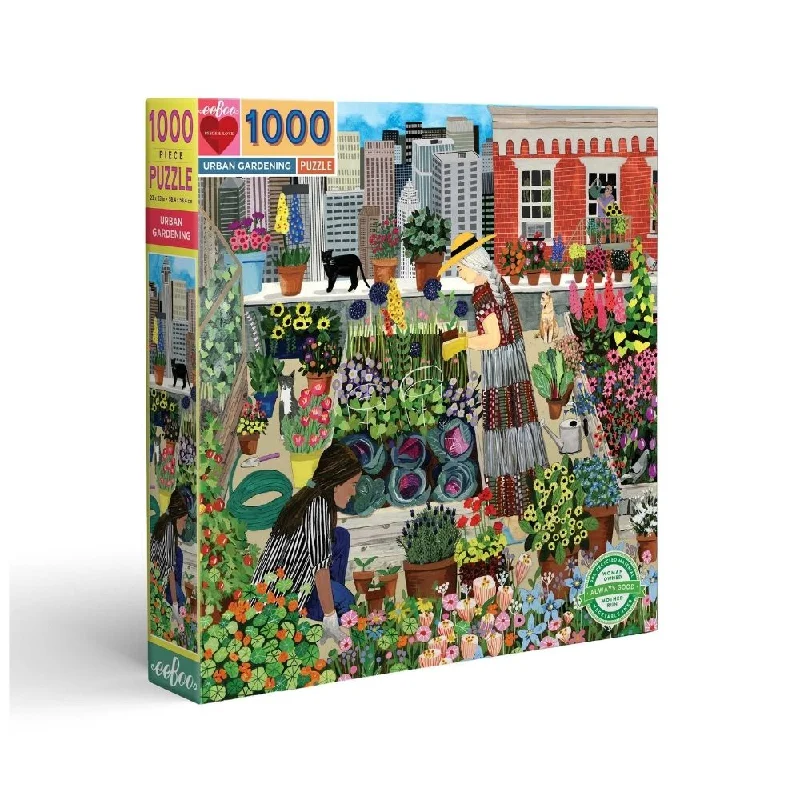 eeBoo 1000 Piece Puzzle - Urban Gardening