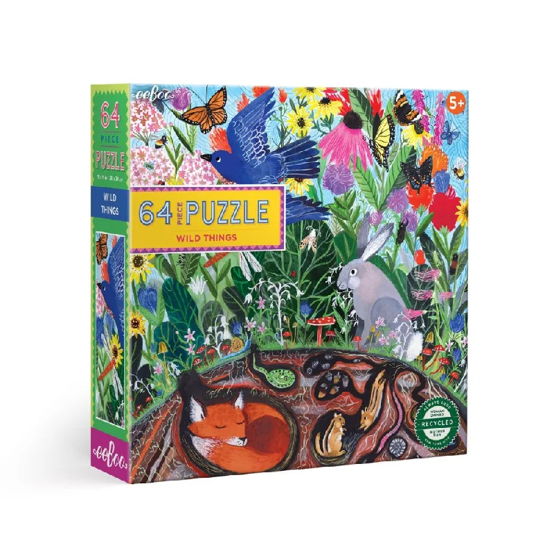 eeBoo Wild Things - 64 Piece Puzzle