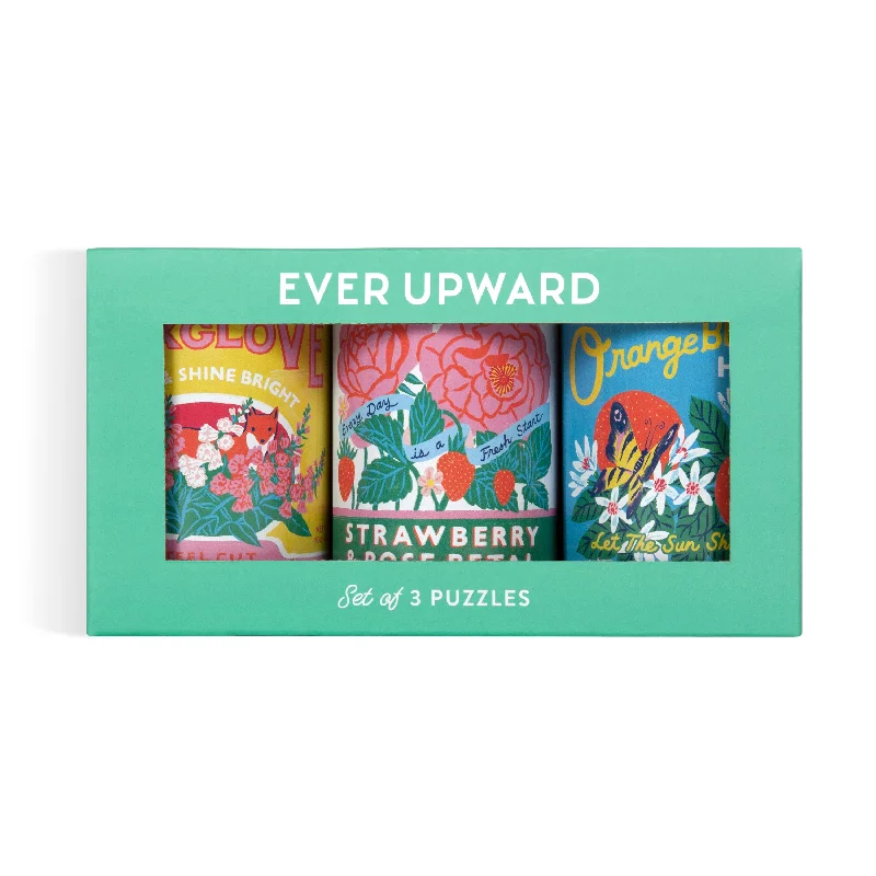 Ever Upward Set of 3 Puzzles in Tins