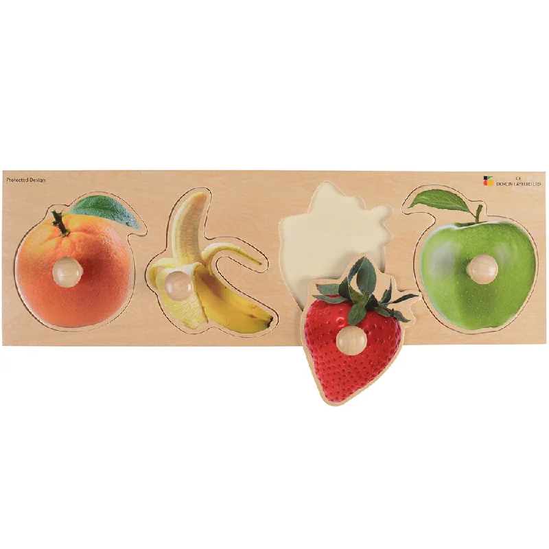 Extra Wide Knobbed Puzzle - Fruit