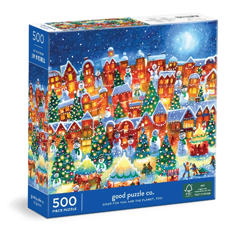 Good Puzzle Co. Little Town Lights 500pc Puzzle