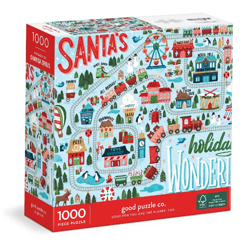 Good Puzzle Co. Santa's Wonderland 1000pc Puzzle