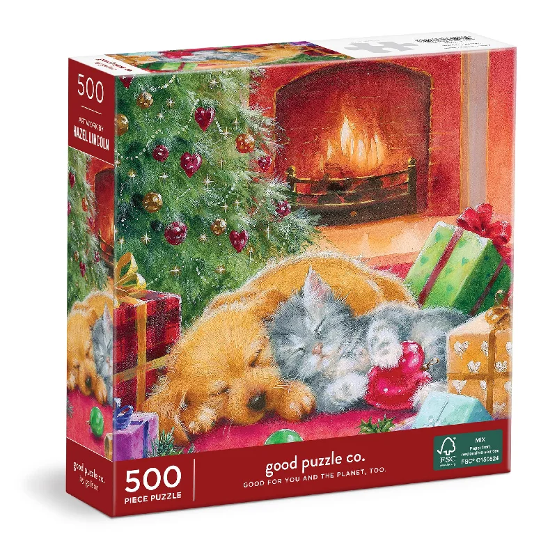 Good Puzzle Co. Warm by the Fireplace 500pc Puzzle