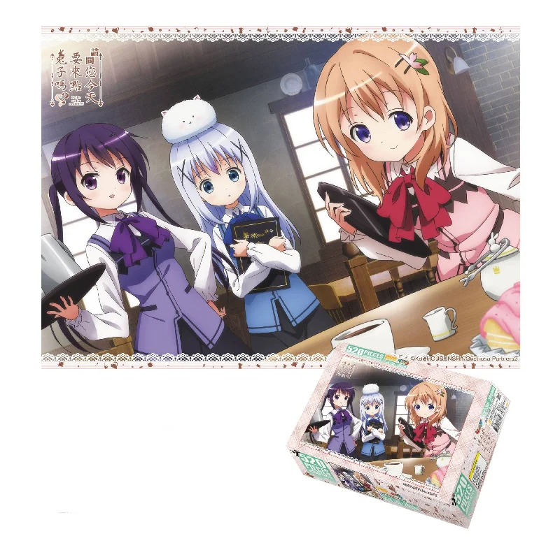 Is the Order a Rabbit 520pcs Puzzle Set - Rize Tedeza, Chino Kafuu and Cocoa Hoto