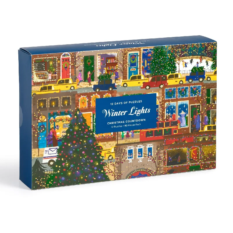 Joy Laforme Winter Lights 12 Days of Puzzles Holiday Countdown