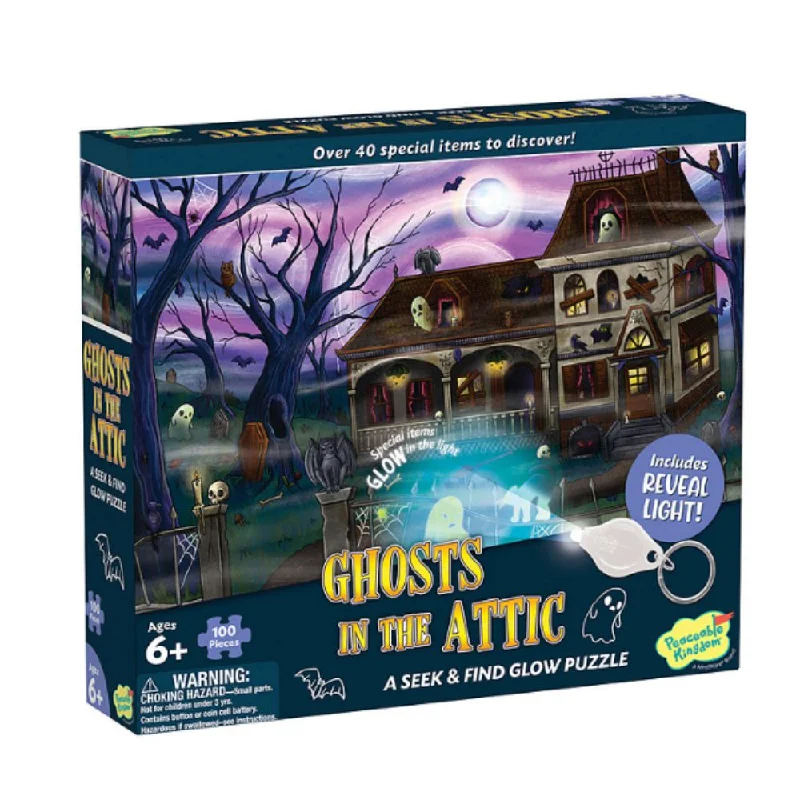 Peaceable Kingdom - Ghosts in the Attic Glow Puzzle Game