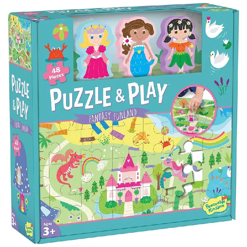 Peaceable Kingdom - Puzzle & Play Fantasy Funland