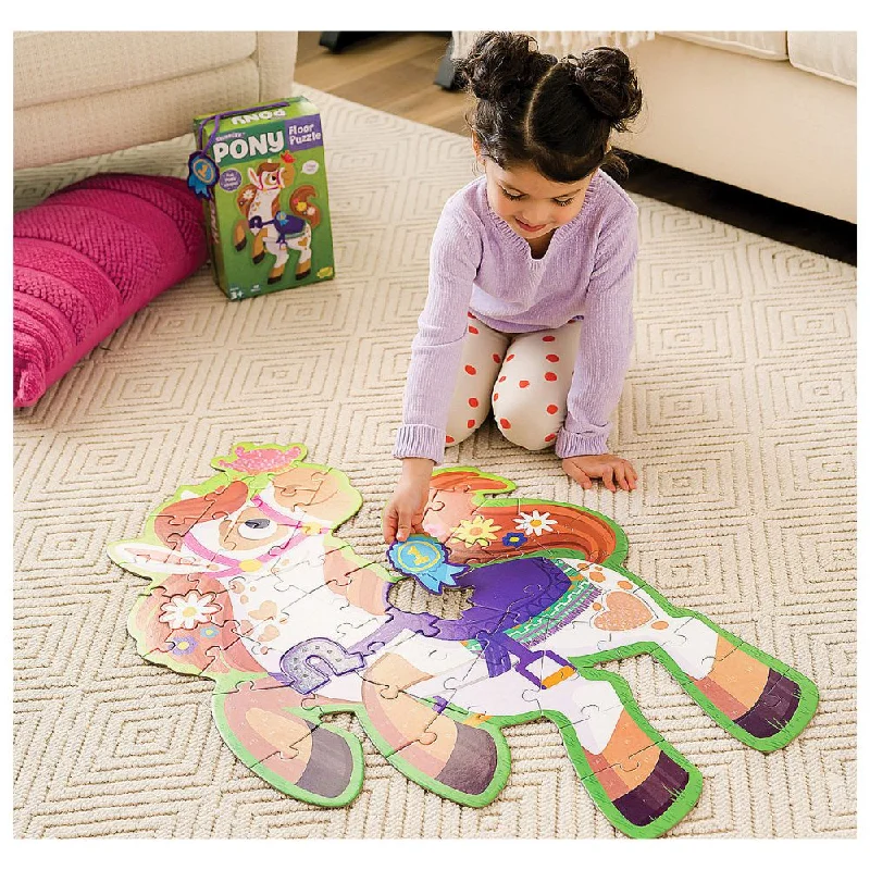 Peaceable Kingdom - Shimmery Pony Floor Puzzle