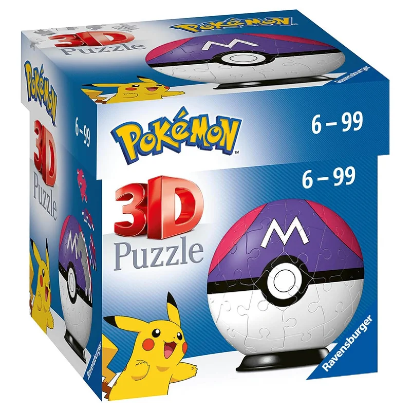 Pokémon Master Poké Ball 3D 52 Piece Puzzle