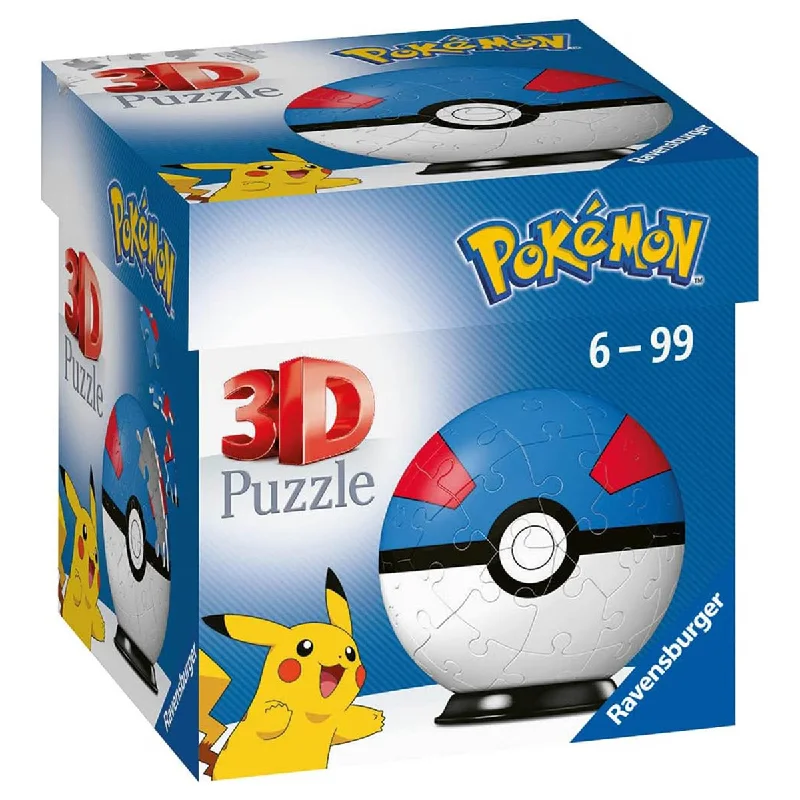 Pokémon Great Ball 54 Piece 3D Puzzle