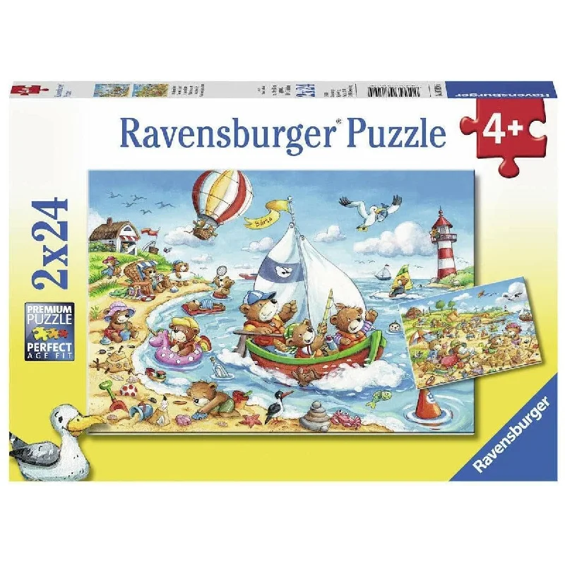 RAVENSBURGER Seaside Holiday Puzzle 2x24pce