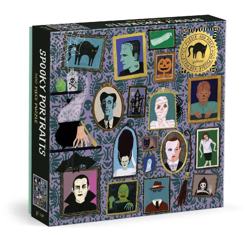 Spooky Portraits 500 Piece Foil Puzzle