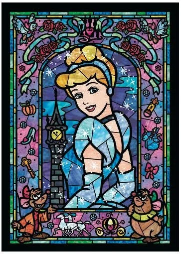 Tenyo Puzzle Disney Cinderella Stained Glass Puzzle 266 pieces