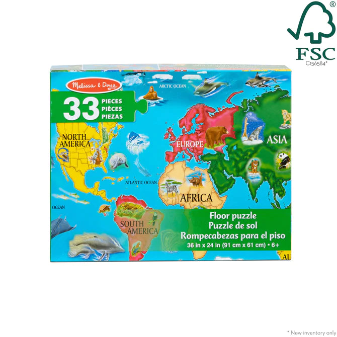 World Map - 33 Pieces