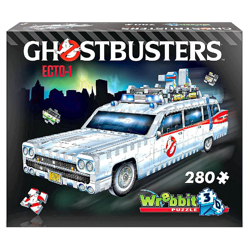 Wrebbit 3D Ghostbusters: ECTO-1 Car 280 Piece Puzzle