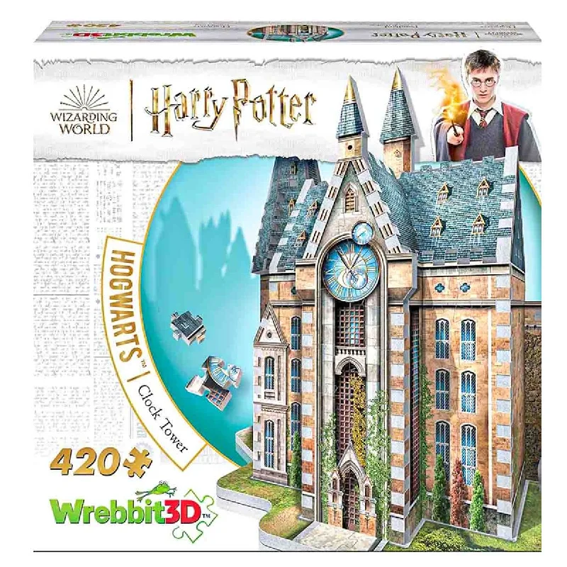 Wrebbit 3D Harry Potter: Hogwarts Clock Tower 420 Piece Puzzle