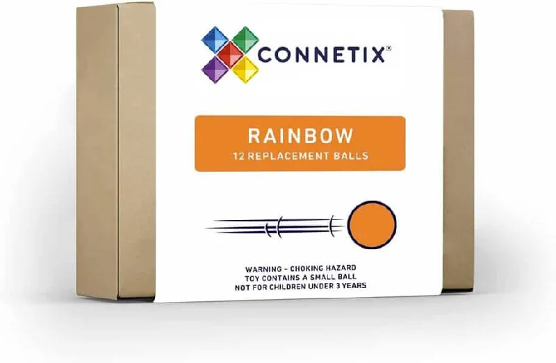 CONNETIX Rainbow Replacement Ball Pack, 12 Pieces