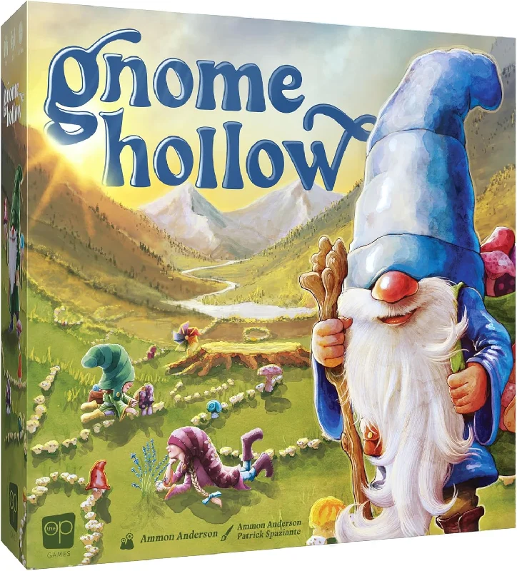 Gnome Hollow: Thematic Gnome and Garden Tile Laying & Worker Placement Strategy Board Game