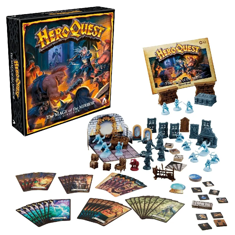 Heroquest Board Game 2023 The Mage of the Mirror Quest Pack - Avalon Hill