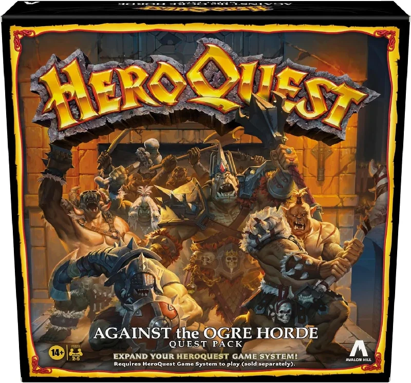 Heroquest Board Game 2023 Against the Ogre Horde Quest Pack - Avalon Hill