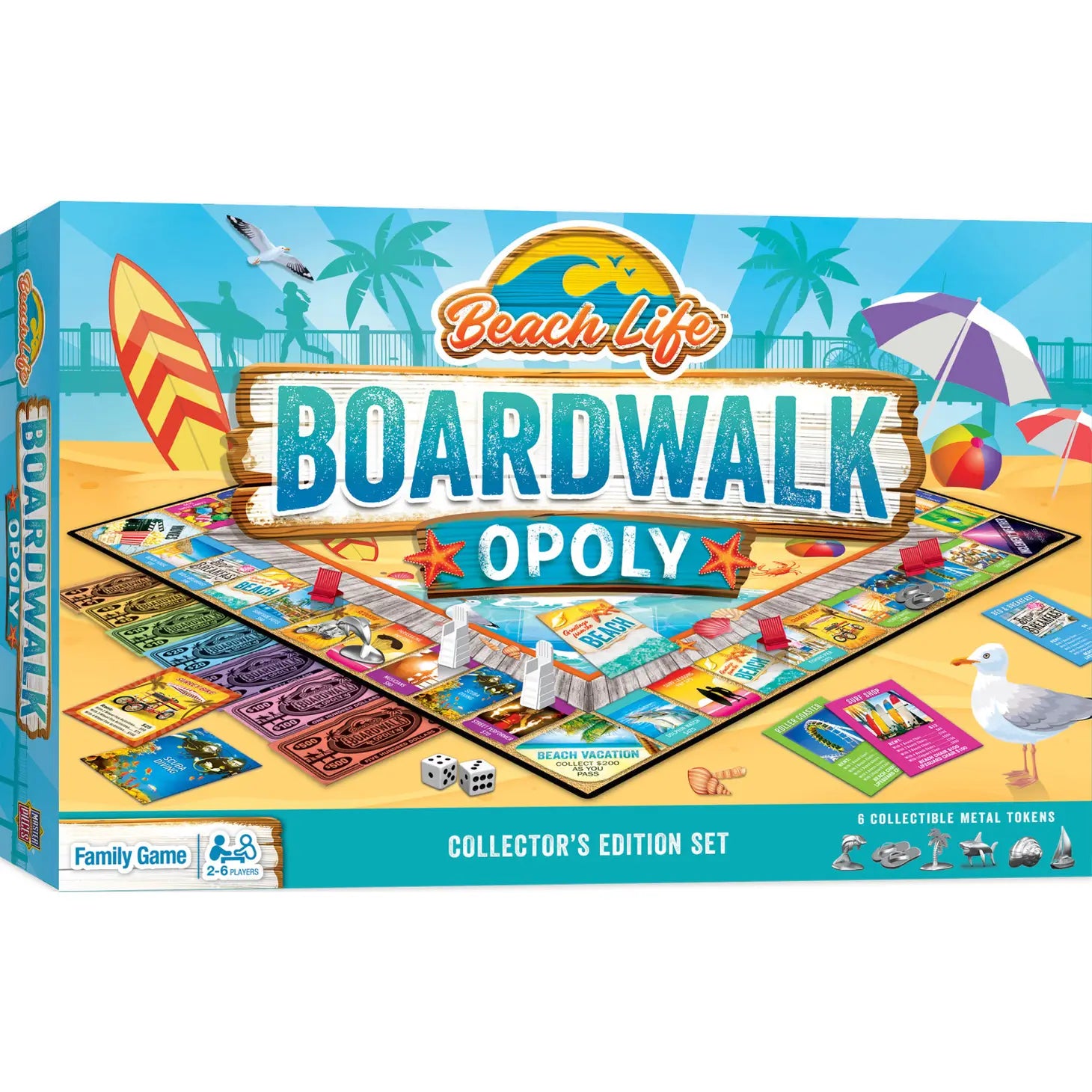 Master Pieces: Beach Life - Boardwalk Opoly