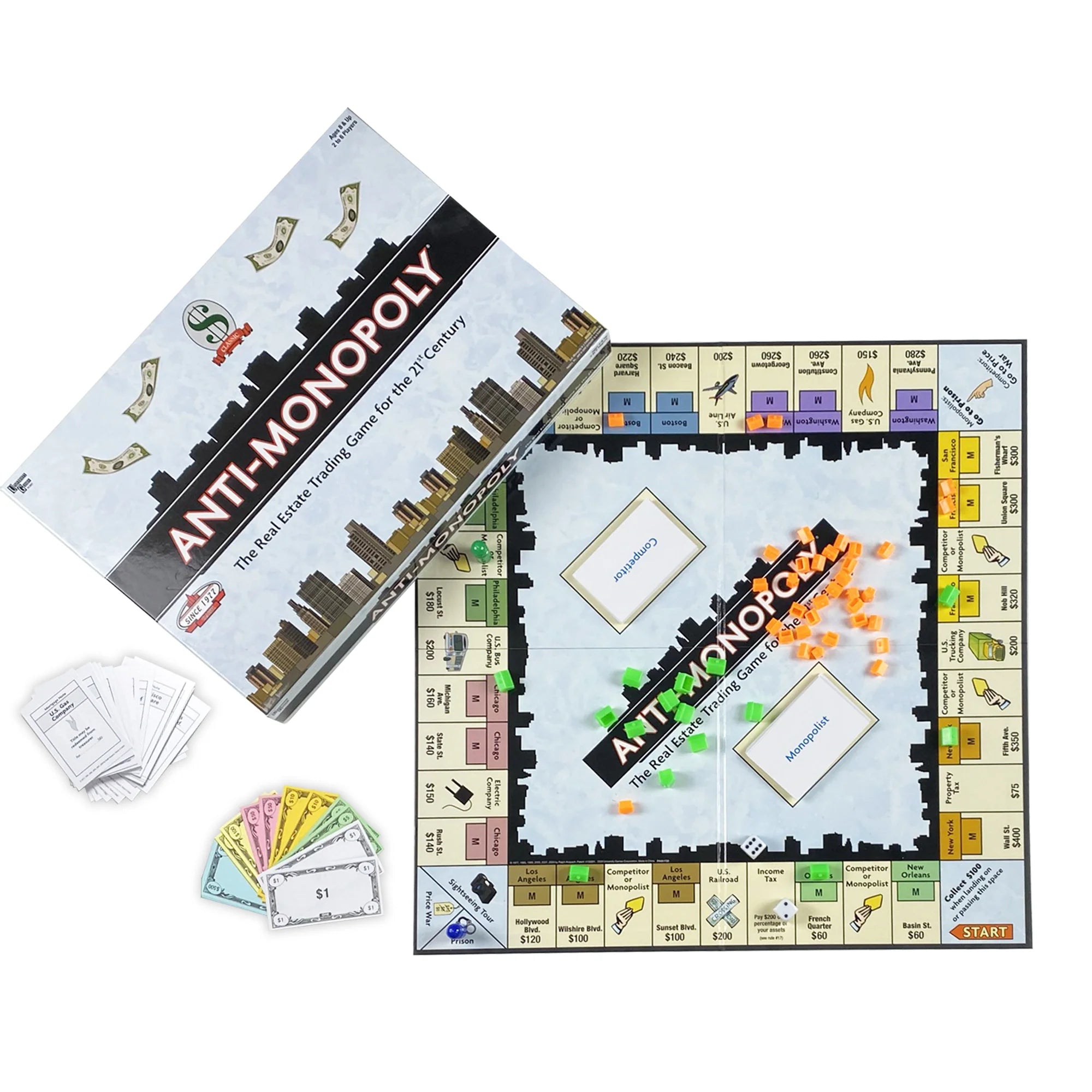 Anti-Monopoly Board Game