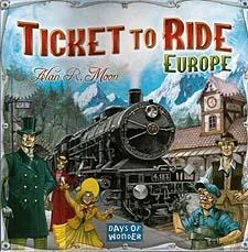 Ticket to Ride Europe Board Game