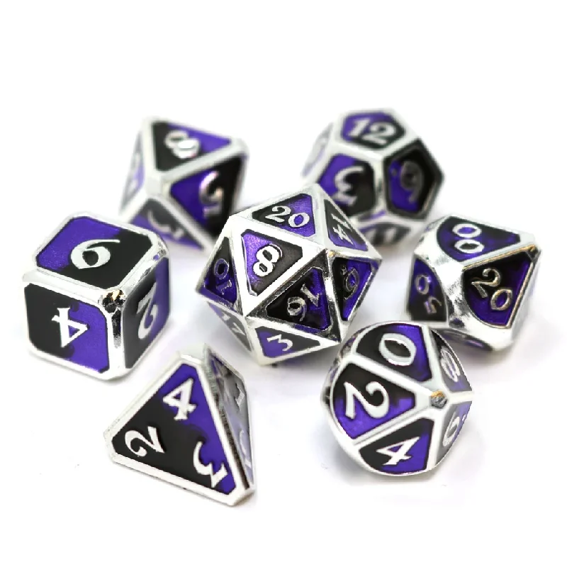 Die Hard Dice Metal RPG Polyhedral Dice Set - Dark Arts Malice [7ct]