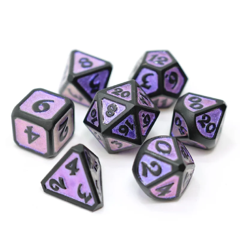 Die Hard Dice Metal RPG Polyhedral Dice Set - Dreamscape Nightshade [7ct]