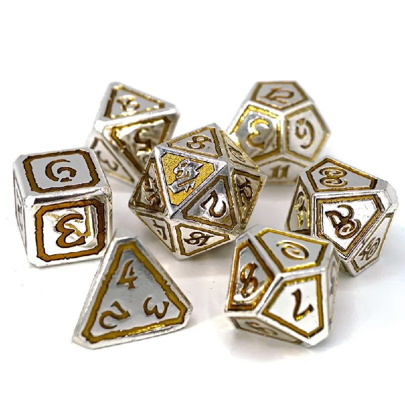 Die Hard Dice Metal RPG Polyhedral Dice Set - Usurpers of Gilded Ruin [7ct]