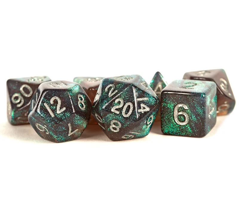 FanRoll MET 177 Stardust: Grey/Silver  RPG Polyhedral Dice Set [7ct]