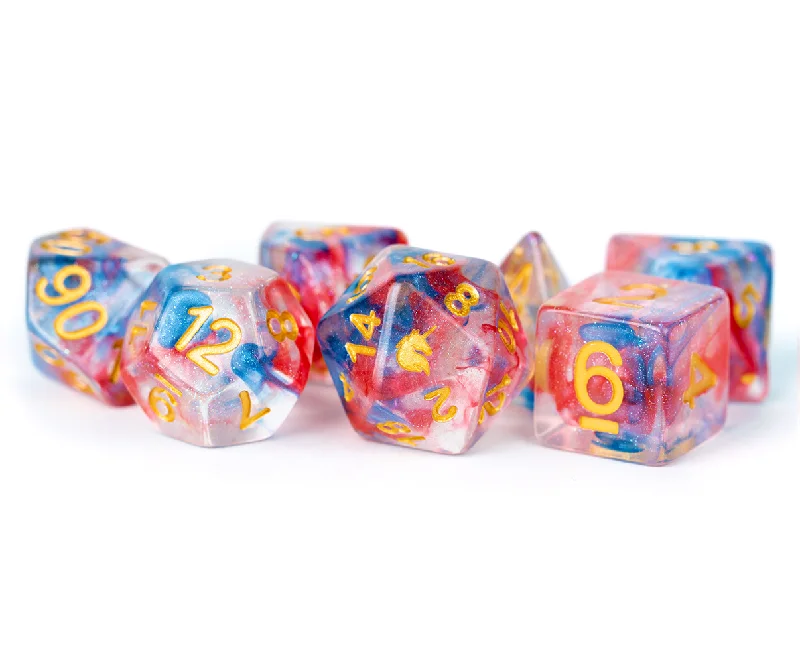 FanRoll MET 708 Unicorn: Cosmic Carnival RPG Polyhedral Dice Set [7ct]