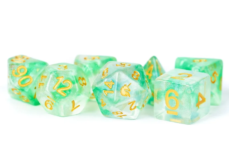 FanRoll MET 709 Unicorn: Icy Everglades RPG Polyhedral Dice Set [7ct]