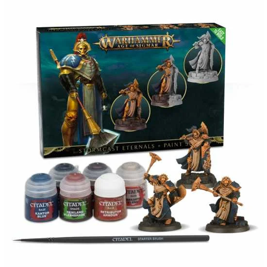 Games Workshop - Warhammer Age of Sigmar: Stormcast Eternals + Paint Set