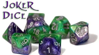 Gate Keeper Games: 7-Die Set Halfsies - Joker