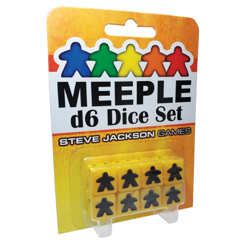 Meeple D6 Dice Set - Yellow (8 CT)