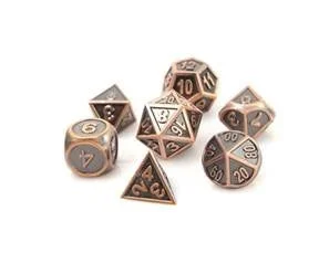 Metal Gothica Dice Set - Battleworn Copper (7)