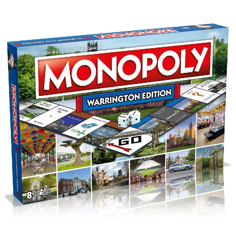 Monopoly Board Game Warrington Edition